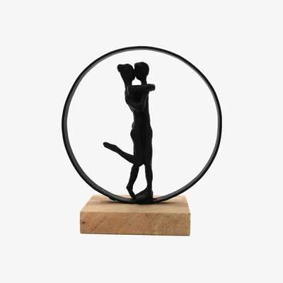 Furniture Village Loving Couple Wooden Stand