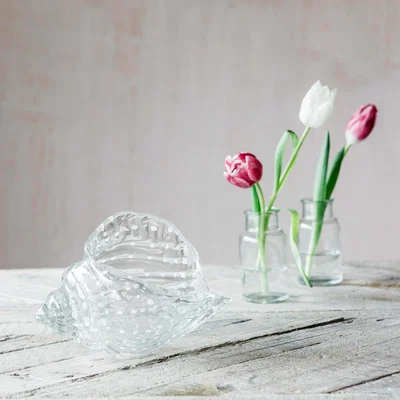 Graham & Green Recycled Glass Shell Ornament