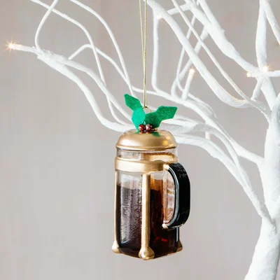 Graham & Green Cafetiere Coffee Decoration