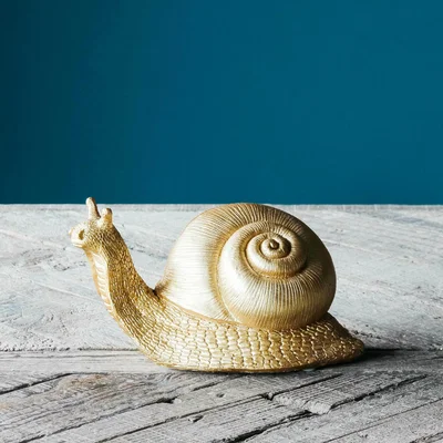 Graham & Green Gold Snail Money Bank