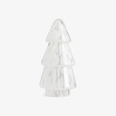 Habitat Habitat Confetti Glass Tree Ornament - White