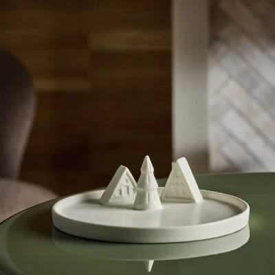 Habitat Habitat Ceramic Houses Trinket Tray - White