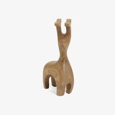 Habitat Habitat Wooden Stag Ornament - Natural