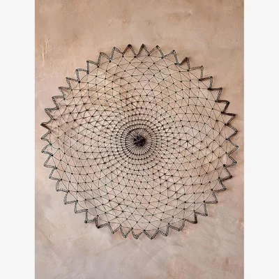 John Lewis Nkuku Arna Iron Wire Wall Sculpture, Rust