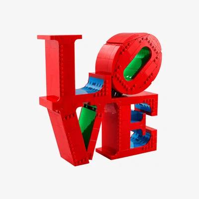 John Lewis LEGO Art 3214 LOVE Sculpture