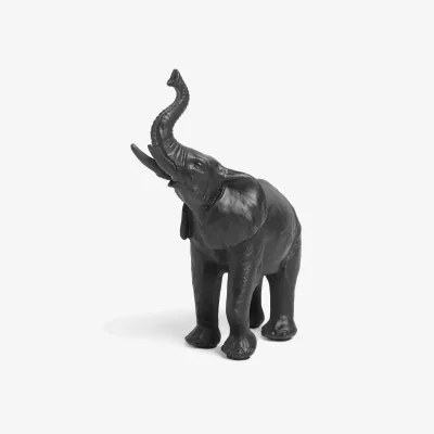 John Lewis John Lewis & Partners Baby Elephant Sculpture, Black, H15cm