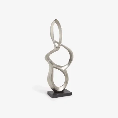 John Lewis John Lewis & Partners Endless Love Aluminum Sculpture, H90.5cm, Silver