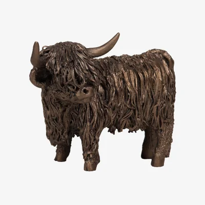 John Lewis Frith Sculpture Highland Cattle by Veronica Ballan, Bronze