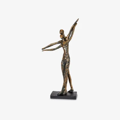 John Lewis Libra Standing Couple Sculpture, H42cm, Bronze