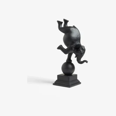 John Lewis John Lewis & Partners Circus Ellie the Elephant Sculpture, H38.3cm, Black