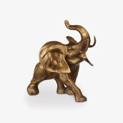 John Lewis John Lewis & Partners Jumbo Elephant Sculpture, H37cm, Brass