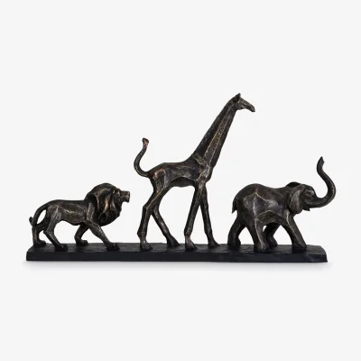 John Lewis Libra Interiors Safari Sculpture, H28cm, Bronze