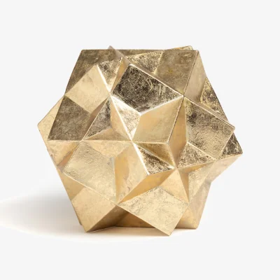 La Redoute Lympo Polyhedron Sculpture in Polyresin