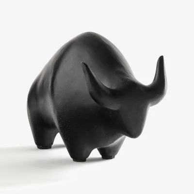 La Redoute Oushiza Wooden Bull Sculpture