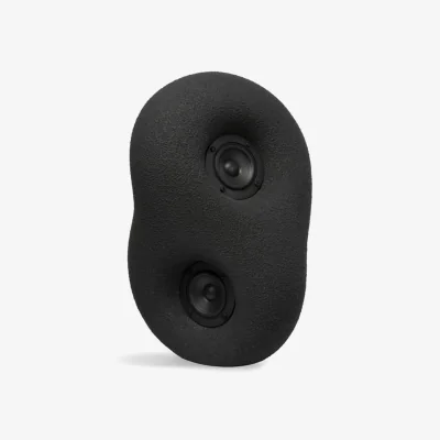 Made in Design Acoustic Sculpture Speaker composite material black / Hand Carved - Bluetooth 5.0 - Transparent Speaker