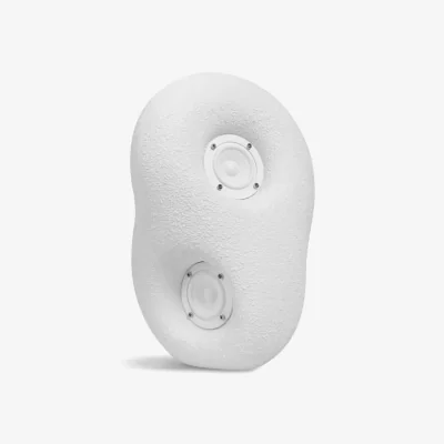 Made in Design Acoustic Sculpture Speaker composite material white / Hand Carved - Bluetooth 5.0 - Transparent Speaker