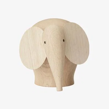 Made in Design Nunu MEDIUM Figurine - / Elephant - L 20 cm by Woud Natural wood