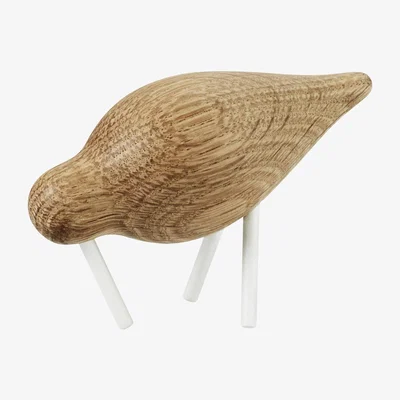 Made in Design Oiseau Shorebird S Decoration - L 11,5 cm x 7,5 cm by Normann Copenhagen Natural wood