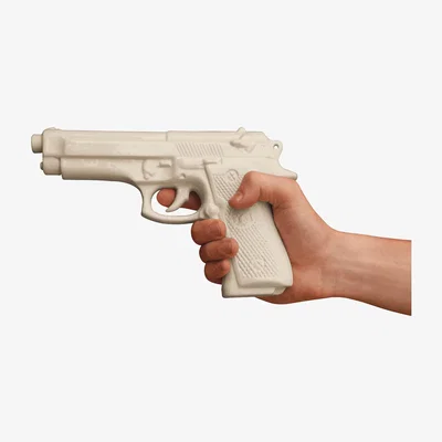 Made in Design Memorabilia My Gun Decoration - Ceramic by Seletti White