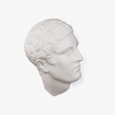 Made in Design Memorabilia Mvsevm Decoration - / Man’s head - H 37 cm by Seletti White