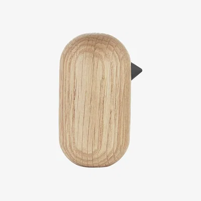 Made in Design Little Bird Figurine - H 7 x Ø 3,8 cm by Normann Copenhagen Natural wood