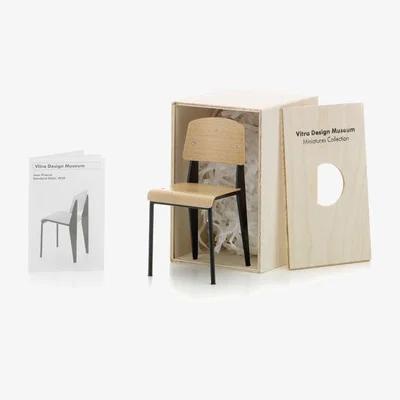 Made in Design Standard Chair Miniature - / Prouvé (1930) by Vitra Natural wood