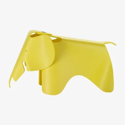 Made in Design Eames Elephant Decoration - / Small (1945) - L 39 cm / Polypropylene by Vitra Yellow