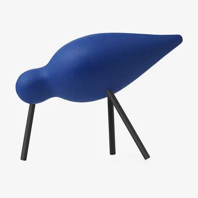 Made in Design Oiseau Shorebird M Decoration - / L 15 x H 11 cm by Normann Copenhagen Blue