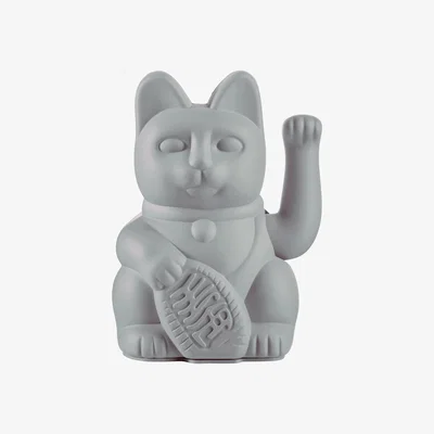 Made in Design Lucky Cat Figurine - / Plastic by Donkey Grey