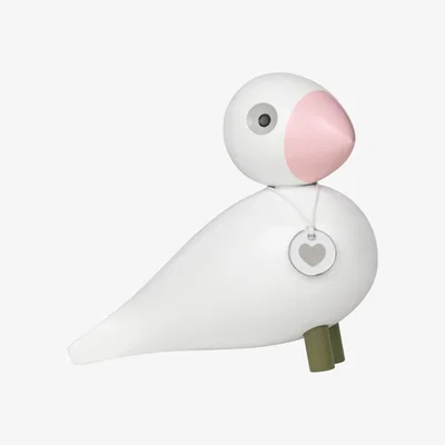 Nordic Nest Kay Bojesen Denmark Kay Bojesen song bird Hope White-pink