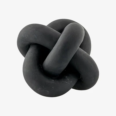 Nordic Nest Serafina decorative knot 13 cm Black