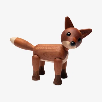 Nordic Nest Spring Copenhagen Foxy fox decoration 12 cm Mahogany