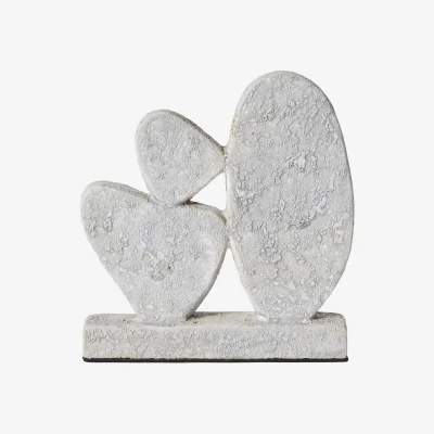 Nordic Nest MUUBS Luna sculpture Grey 12x3x21.5 cm