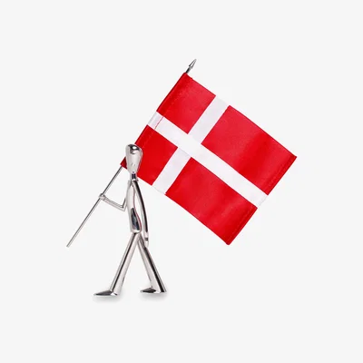 Nordic Nest Kay Bojesen Royal Guard flag bearer figurine 18 cm Polished steel
