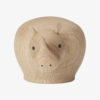 Nordic Nest Woud Rina wooden rhino Mini