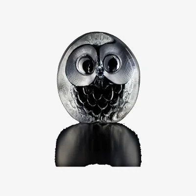 Nordic Nest Wildlife Owl sculpture clear