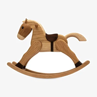 Nordic Nest Spring Copenhagen The Rocking Horse decoration 13.5 cm Oak