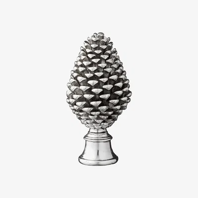 Nordic Nest Serafina cone Christmas decoration 25 cm Antique silver