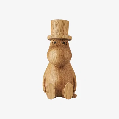 Nordic Nest Dsignhouse x Moomin Moomin wooden decoration Moominpappa 11 cm OAK (FSC)