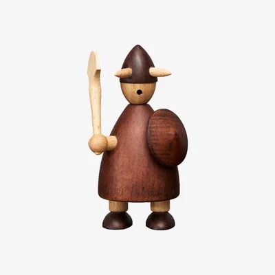 Nordic Nest Andersen Furniture The vikings of Denmark wooden figure Medium Stained beech