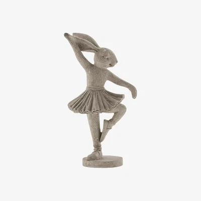 Nordic Nest Lene Bjerre Semina figurin dancing hare 20 cm Grey