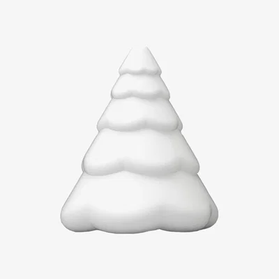 Nordic Nest Snowy Christmas tree 20 cm White