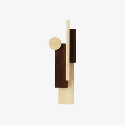 Nordic Nest Normann Copenhagen Join sculpture large Ash-carbonized ash