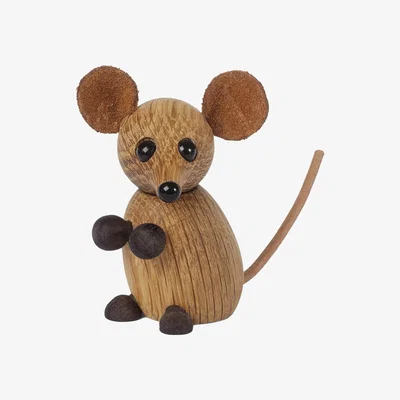Nordic Nest Spring Copenhagen The city mouse decoration Oak