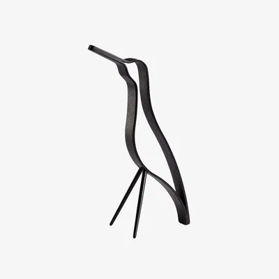 Nordic Nest Cooee Design Woody Bird high 18 cm Black stained oak
