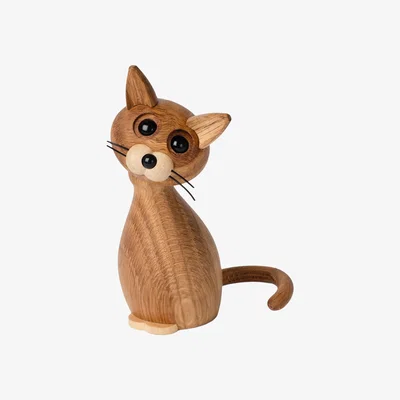 Nordic Nest Spring Copenhagen Lucky cat decoration Oak