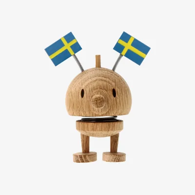 Nordic Nest Hoptimist Hoptimist Celebration Bumble figurine S raw oak Sweden