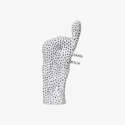 Nordic Nest ferm LIVING Elly sculpture White-black