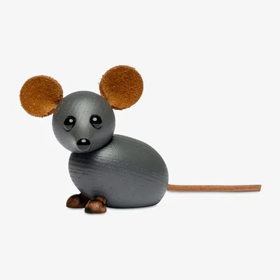 Nordic Nest Spring Copenhagen The house mouse decoration 4.5 cm Grey