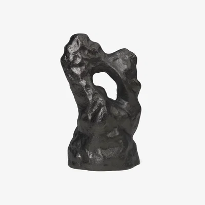 Nordic Nest ferm LIVING Grotto sculpture Blackened Aluminium